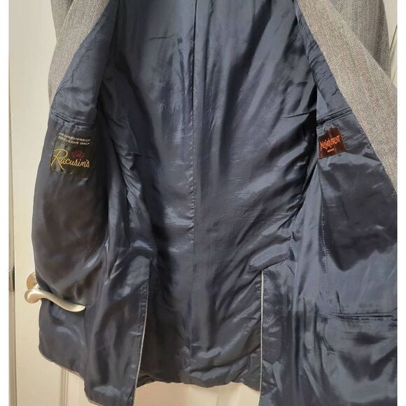 Yves Saint Laurent Mens Tweed Wool Sportcoat L - Picture 8 of 12